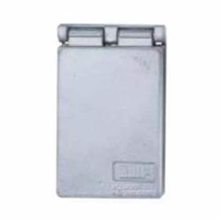 Teddico/Bwf Weatherproof Cover, Outlet Box Type, 1 Gang, Die-Cast Metal, GFCI Cover Type 1719285